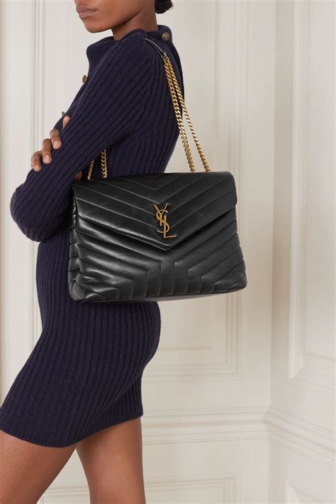 ysl monogramme quilted leather bag|yves saint laurent quilted bag.